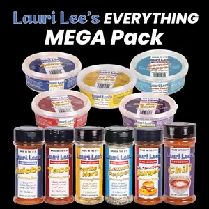 Lauri Lee's EVERYTHING Ultra Low Sodium Seasoning Blend/Low Sodium Party Dip Mix MEGA Pack - ALL of our Seasoning Blends and ALL of our Party Dip Mixes in One MEGA Pack! - Made In USA - Every Bold Flavor, Without All the Salt