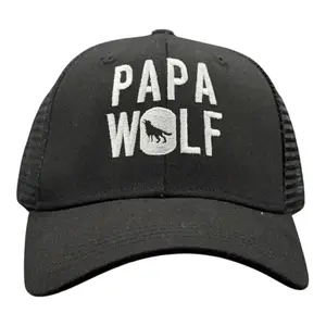 Papa Wolf Hat Funny Sarcastic Father's Day Camping Baseball Cap Funny Hats Dad Joke Funny Camping Novelty Caps for Men Black - Standard Papa Wolf Hat Funny Sarcastic Father's Day Camping Baseball Cap Funny Hats Dad Joke Funny Camping Novelty Caps for Men Black - Standard