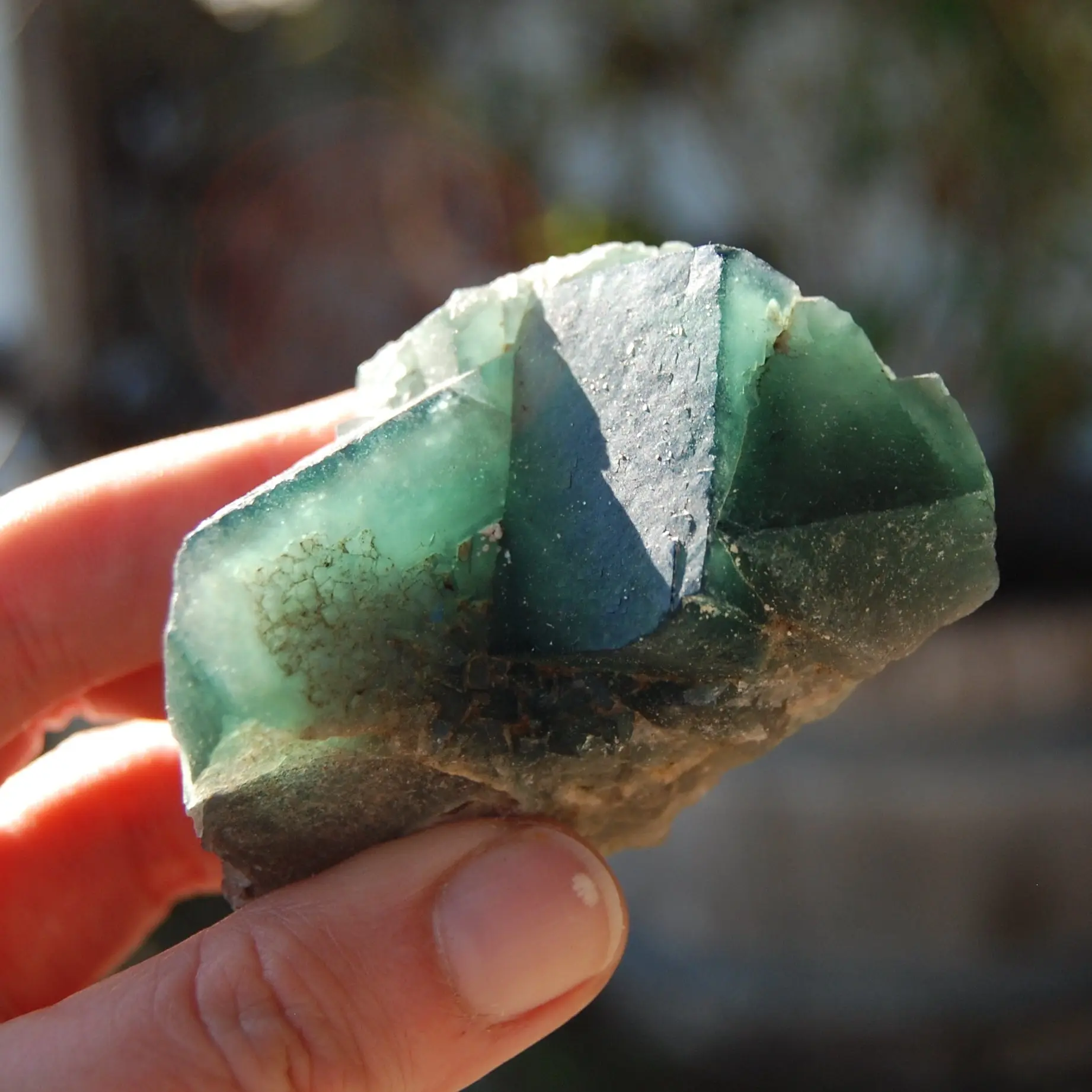 2.75in 158g Raw Green Cubic Fluorite Crystal Cluster