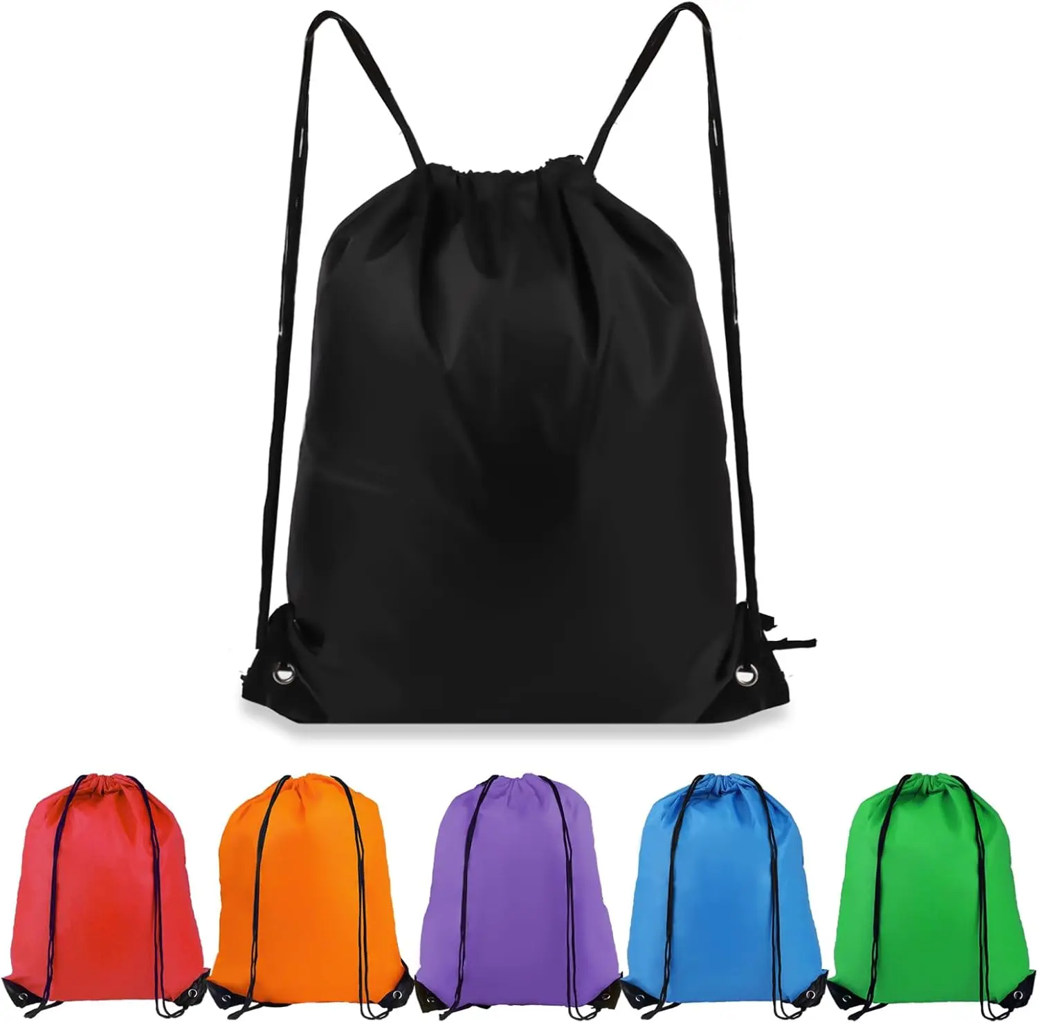 Drawstring Gym Backpack - Sports, Travel, Swimming Drawstring Bag for Outdoor Activities