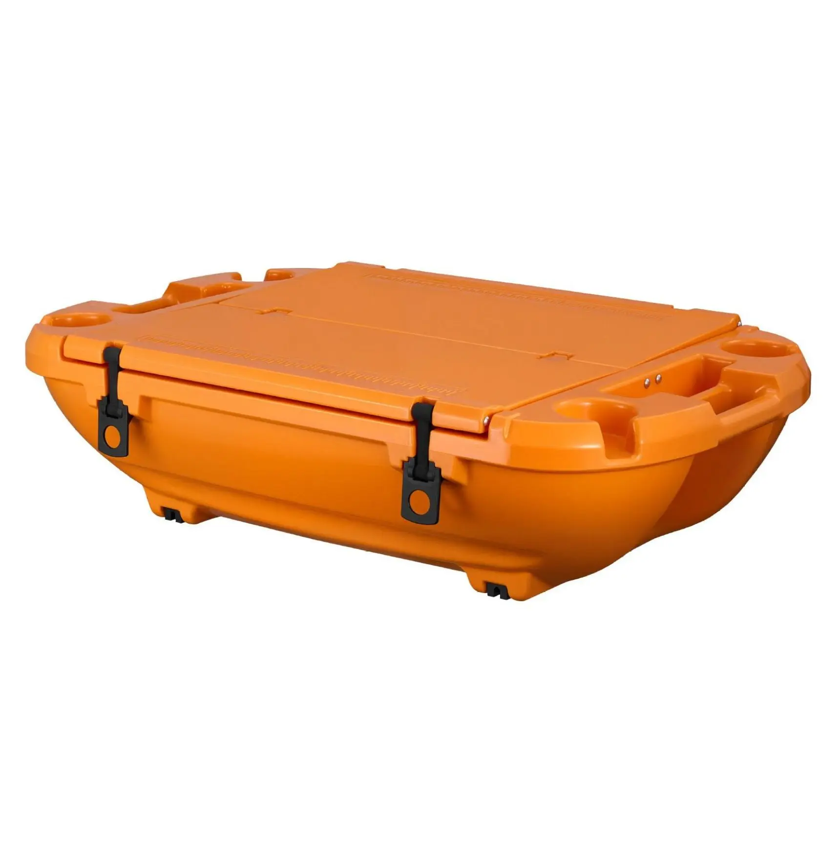 Floating Cooler 40 QT, Amphibious Drink Cooler with Dry Storage & Tow Rope,  LLDPE Cooler for Lake, River, Pool, Beach, Camping, Kayak - Orange Without Wheels