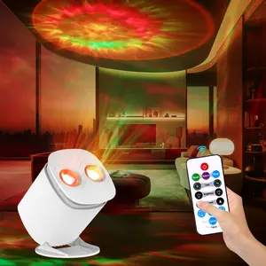 USB LED Projector Lamp | 2-in-1 Sunset Starry Sky Lamp | Compact and Portable Wall Lamp/Desktop Ambient Lamp with Remote Control