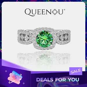 【290】“Lace Dance” 1 Carat Coloured Synthetic Moissanite Ring – Stunning Wedding, Engagement, or Anniversary Gift for Women. Timeless and Fashionable Jewelry for Every Occasion.