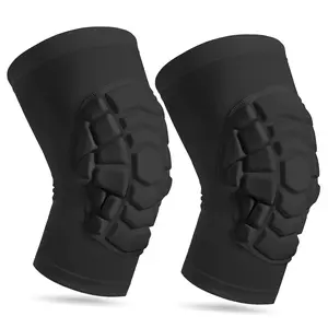 Wrestling Knee Pads for Kids Youth Adult, Knee Compression Sleeve for Basketball Volleyball Football, 1 Pair Short Knee Pads Sleeves ((#2) Black-2pcs,XXLarge)