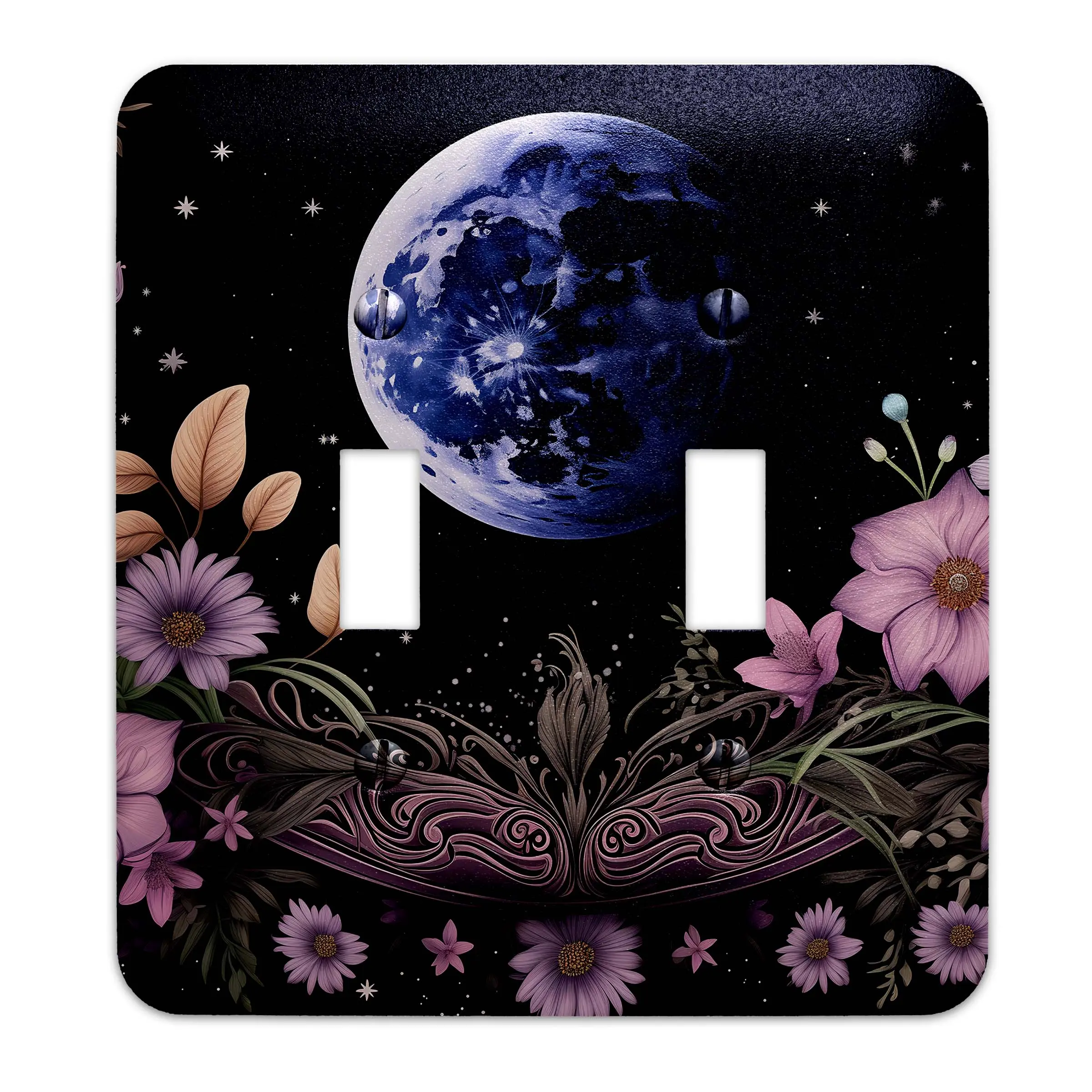 Decorative Switchplate - Enchanted Night Garden Light Switch Cover, Multiple Sizes, Home Decor - #5332