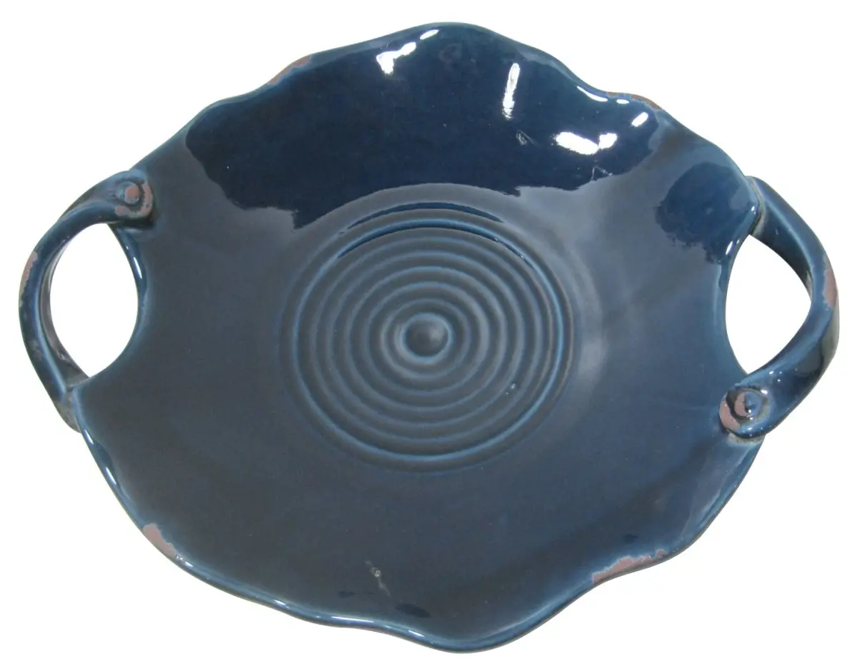 Jeco HD-HACP001 Blue Ceramic Plate with Blue Handle