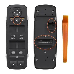 Master Power Window Switch Driver Side with 3+9 Pins Replacement for 2013-2015 Ram 1500 2500,2015 Ram 3500,2012-2015 Dodge Grand Caravan,2012-2015 Chrysler Town&Country, Replaces 68110867AA