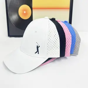 Quick-Dry Golf Cap with Breathable Mesh Gentleman Playing Golf Design Trucker Hat Adjustable Fit Options Golf Accessories for Enthusiasts