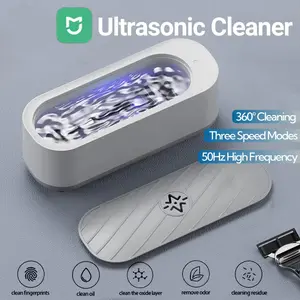 360° All-Round Multi-Function Ultrasonic Cleaning Machine With One-Touch Operation 50KHZ Vibration Deep Clean 1 Count USB Rechargeable High Frequency Vibration Watch Jewelry Ring Glasses Cleaner Household Clearner Jewelry Cleaner and Eyewear Cleaner