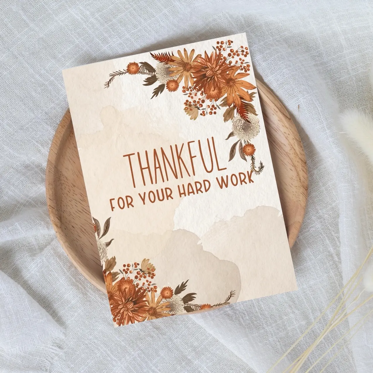 Thanksgiving Card for Employees
