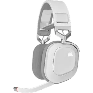 HS80 RGB WIRELESS Premium Gaming Headset with Spatial Audio — White