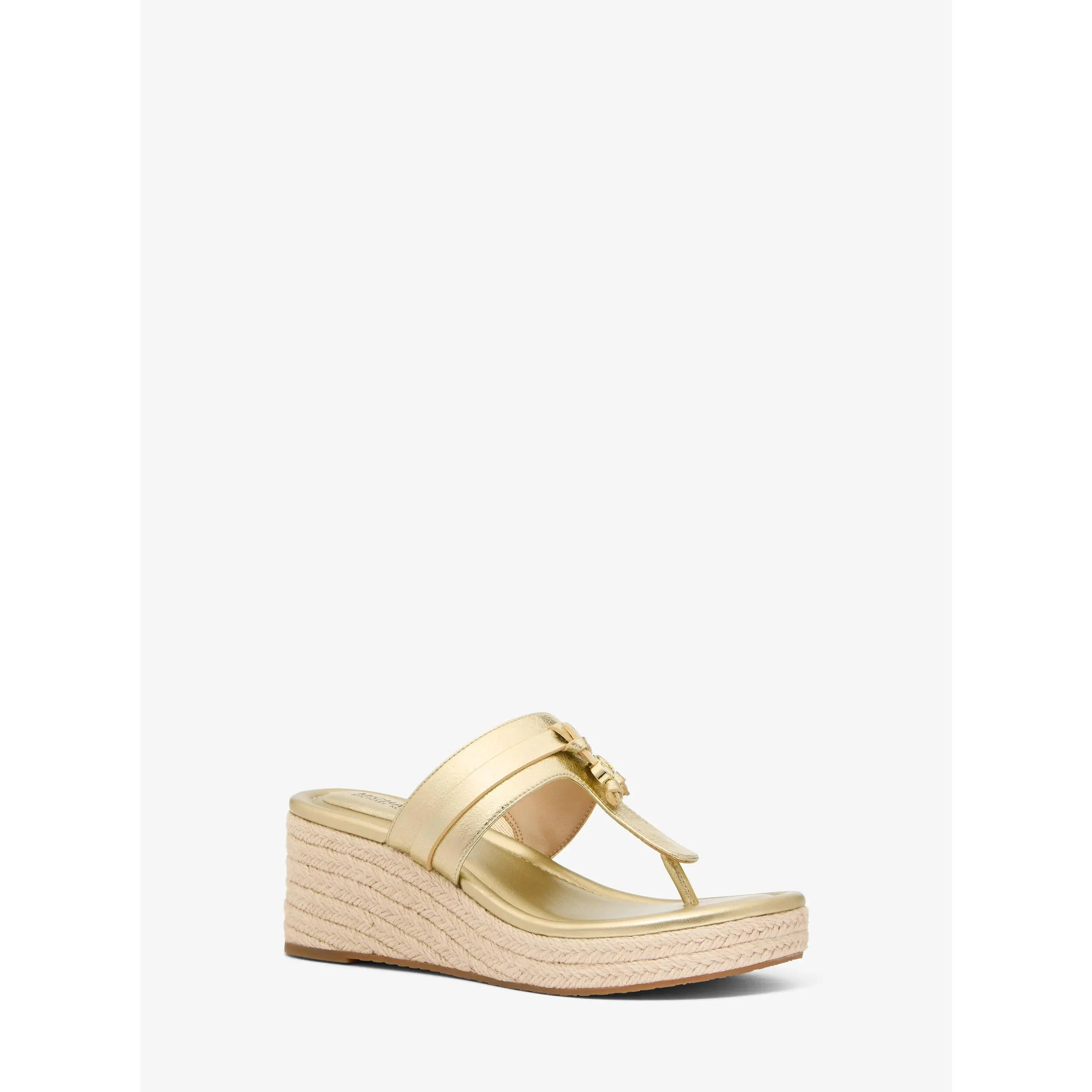 Zoe Metallic Wedge Sandal