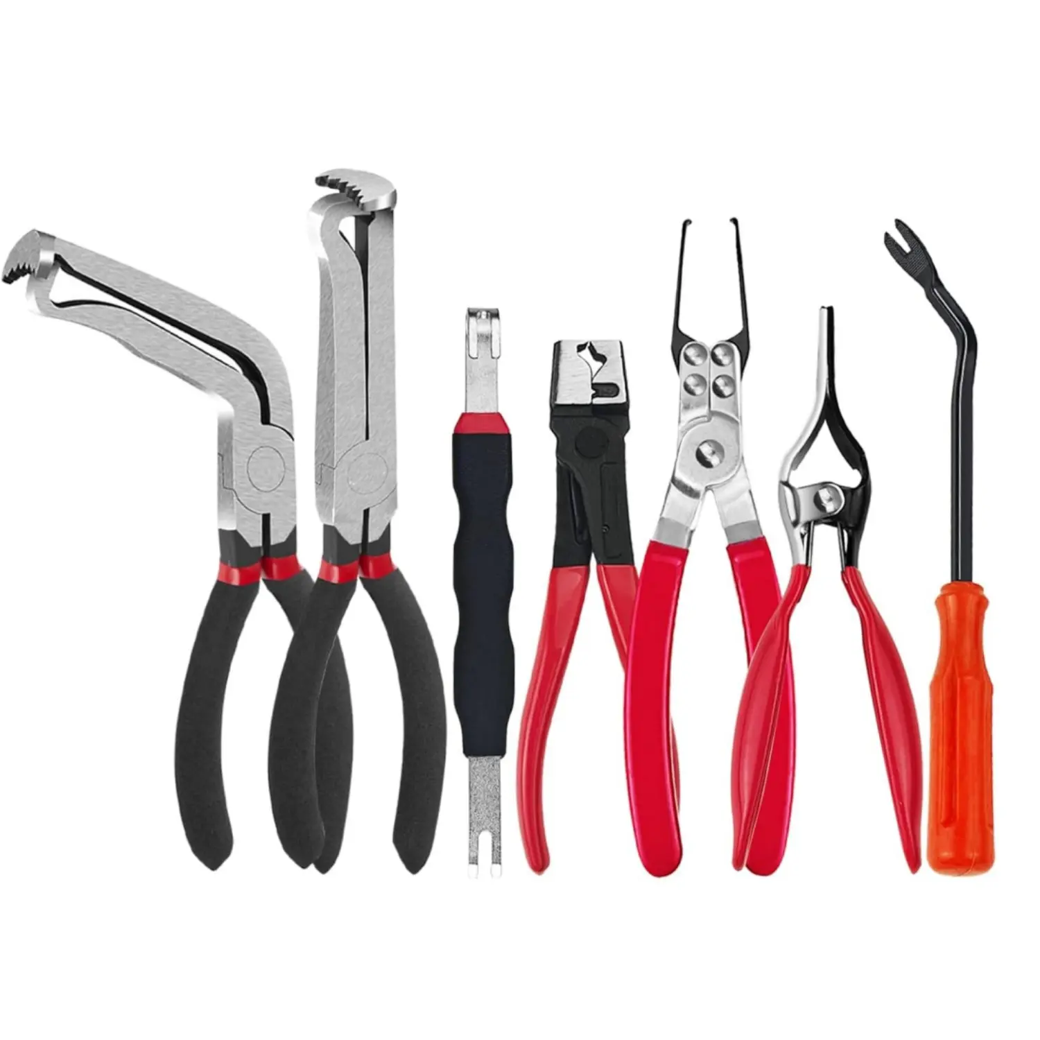 7Pcs Electrical Disconnect Pliers for Cars, Automotive Electrical Plug Connector Disconnect Tool and Connector Separator and Hose Clamp Pliers - Home Improvement., Pliers Set, Tools And Gadgets