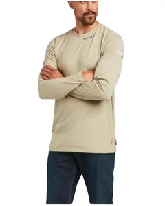 Ariat Men's Men'S Fr Solid Base Layer Long Sleeve Work T-Shirt - 10039464