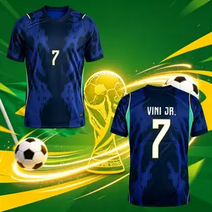 2026 Brazi National Home And Away 10# Neymar 7# 11# Short Long Sleeve Soccer Jersey Fans Version Breathable