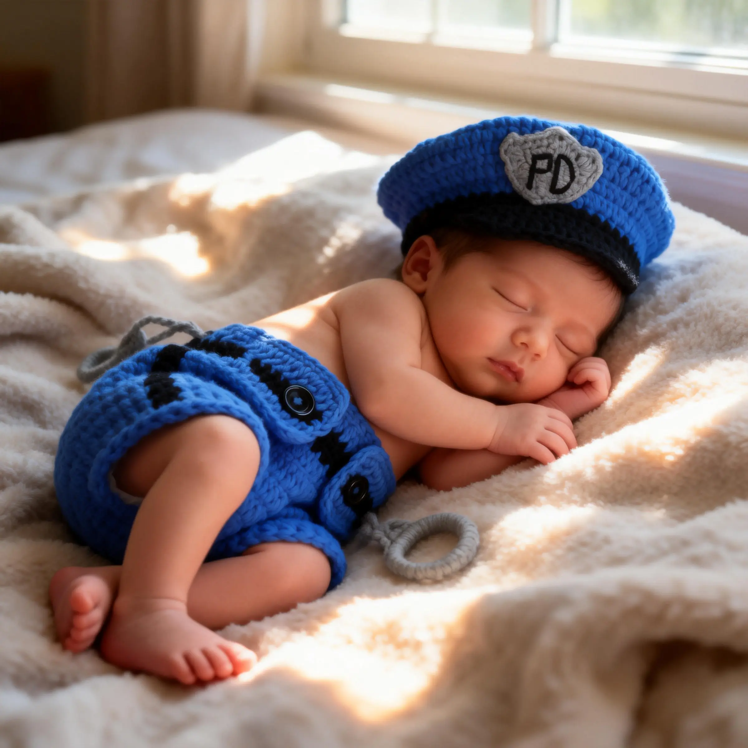 Newborn Handmade Crochet Knit Baby Photography Props Hat Pants Accessories, Infant Clothing Set Outfits Newborn Gift Set