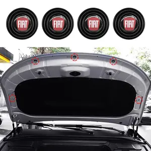 4/8/16/20 PCS Car Door Anti-Collision Silicone Pads Shockproof Sealing Rubber Pad Protector Car Interior Stickers For FIAT 500 Punto 124 125 500 Bravo Panda Tipo Ducato Stilo Doblo Pondo Freemont Abarth