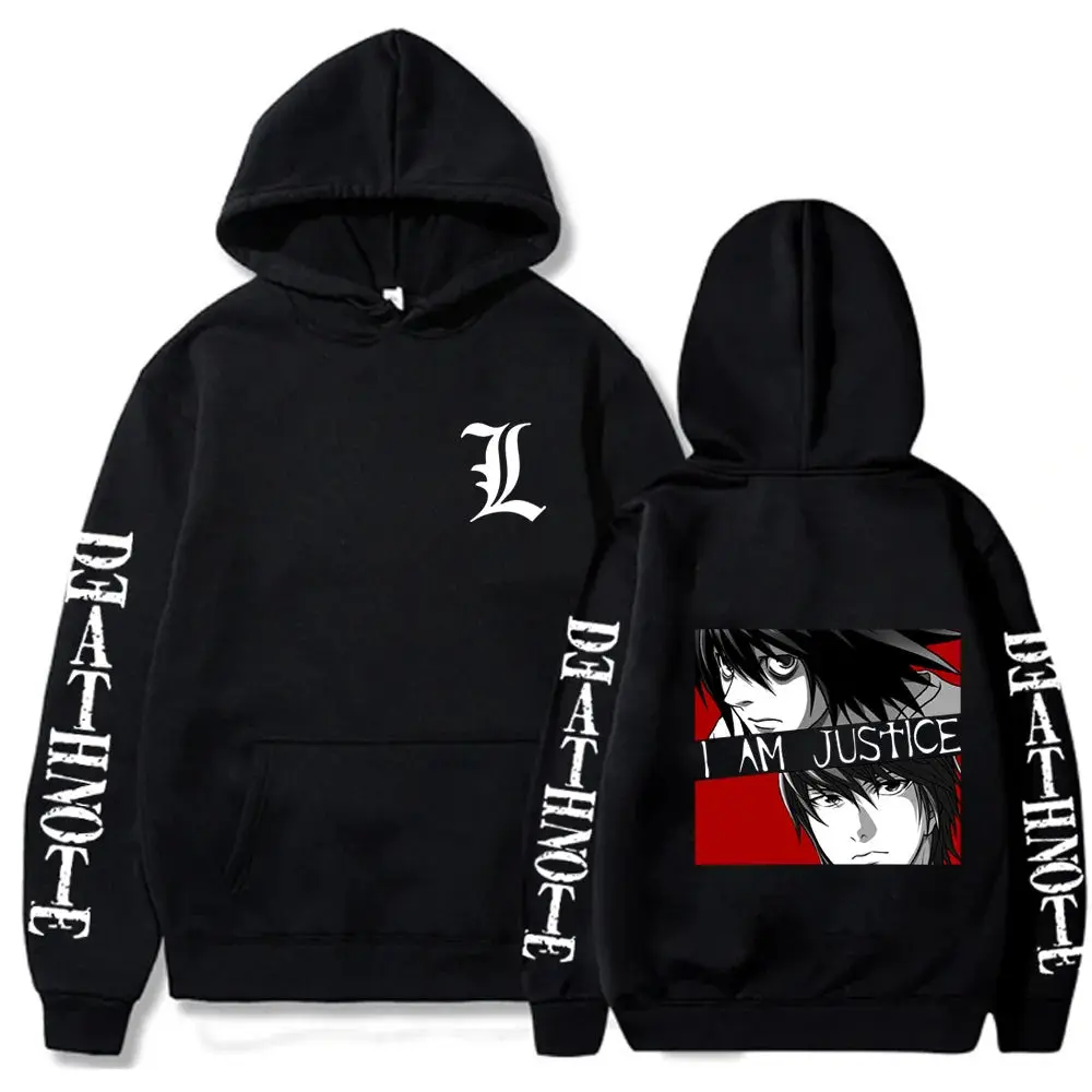 Yagami Light  LLawliet Death Note Men's Hoodie Sweatshirt Men Womnen Fashion Brand Design Pullover Men's Fleece Hoodies