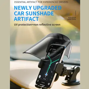 1pc New Model Mobile Phone Sunscreen Shade, UV and glare-proof mobile phone sunshade, portable and adjustable mobile phone accessory holder, simple and easy to install, universally applicable to all smart phones