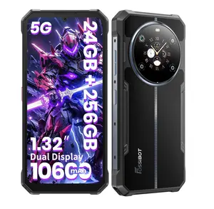 FOSSIBOT F109 5G Rugged Phone Unlocked(2026), 24GB+256GB/2TB, MTK Dimensity 6300 Chipset Cell Phone, 6.75'' FHD+1.32 Dual Display, 10600mAh Battery Android 14, 50MP AI Camera/Dual SIM T-Mobile