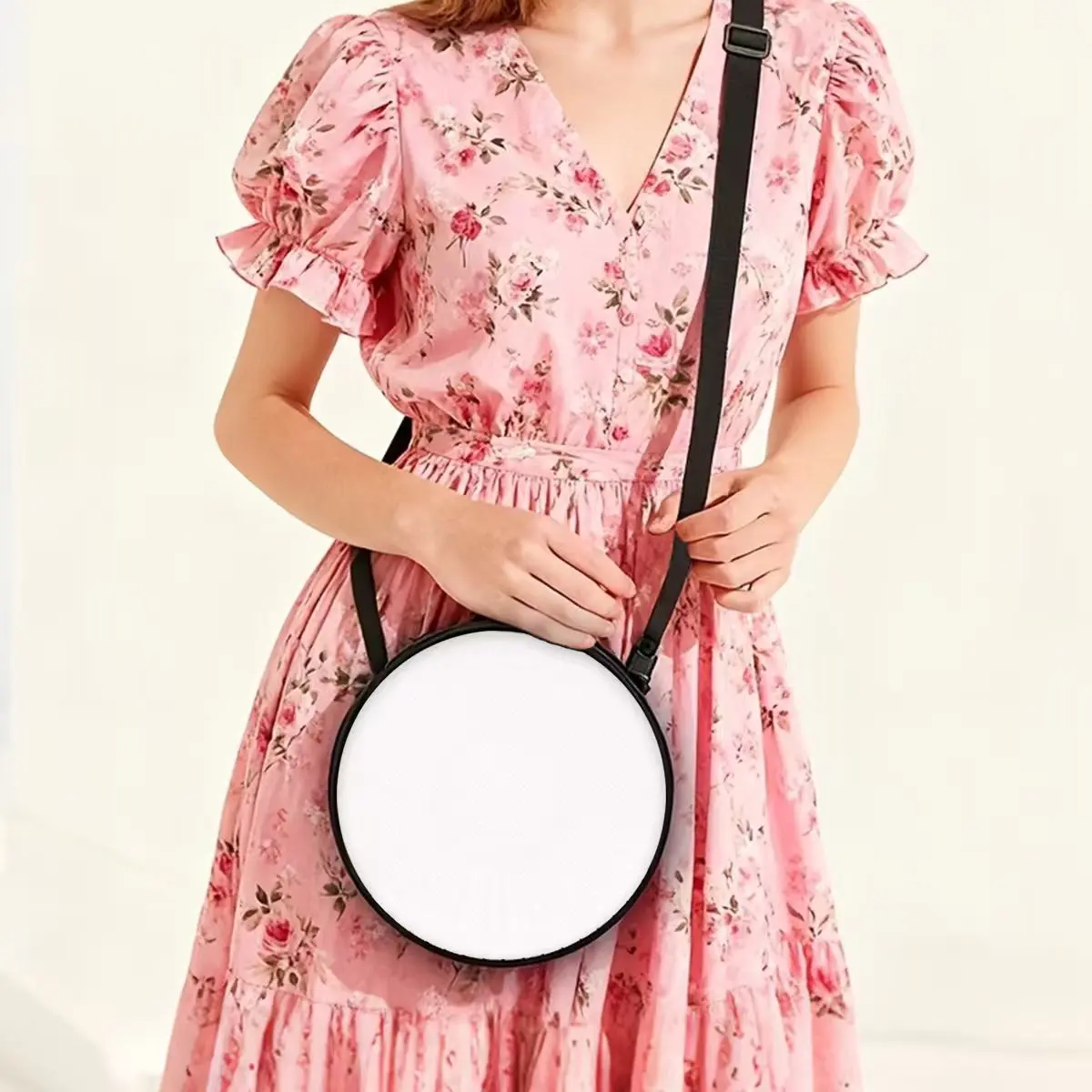Please send me a private message after you place your order to customize your item.DIY Personalized Circle Crossbody Bag - Blank Sublimation-Ready Canvas for Custom Printing women luxury house purse chain design cheap jeans black cartoon outdoor travel go