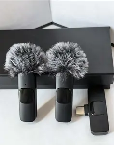 Clip & Go Wireless Mic - USB-C Plug & Play for iPhone/iPad/Android, Noise Cancelling, 24H Battery, 1-Sec Recording, Foam Windscreen Included