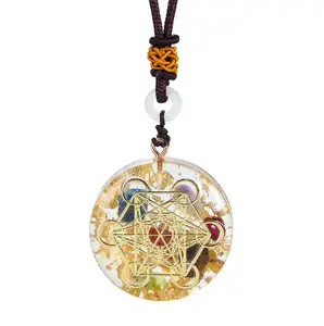 Orgonite Pendant Necklace Metatron Cosmic Healing Necklace