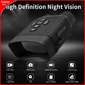 Night Vision Goggles-Night VisionBinoculars,2000 mAh Battery,7 Levels Infrared,6XDigital Zoom,Wildlife Observation,Hunting,Camping