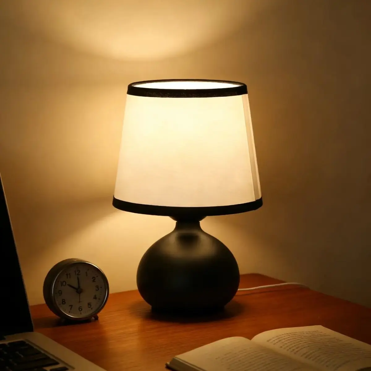 Adjustable Bedside Led Table Lamp Switch Control, Small Medium Size Nightstand Light, Home Bedroom Living Room Study Dormitory Office Baby Room Kitchen, Home Lighting, Interior Led Lights