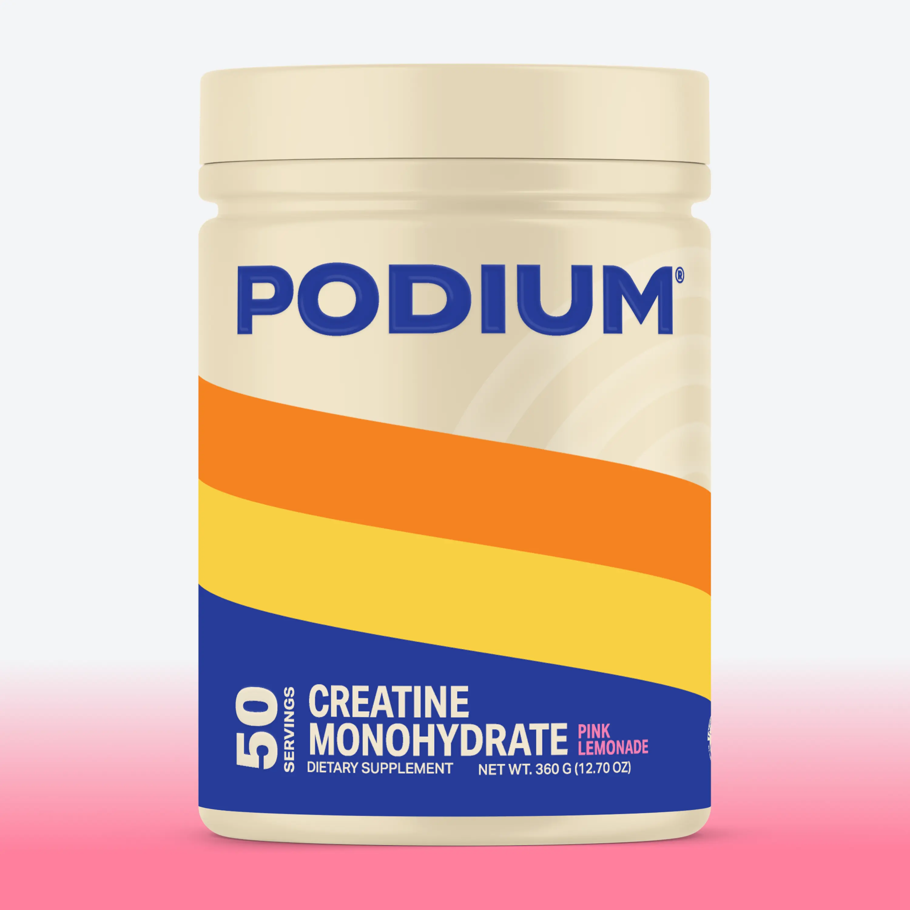 Flavored Creatine Monohydrate | Pink Lemonade Clinically Proven Supplement Daily Energy Supplement