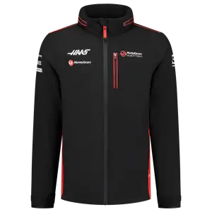 Haas Racing F1 Men's Team Lightweight Rain Jacket - Black