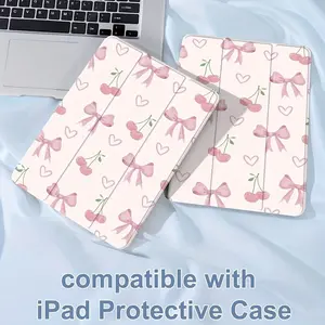 Pink Cherry Blossom Bow 70% off Flip Stand Shockproof Tablet Case, Compatible with iPad Air 4th/5th Generation (7/8/9th Generation) 10.9inch 5th/6th Generation/Air1/Air2 9.7inch Air3 Generation (5th Generation) Pro 10th Generation
