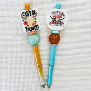 Custom Beaded Pen Metal