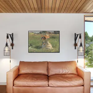 Plug in Pendant Light Set of 2,Industrial Hanging Lamps That Plug into Wall Outlet,Farmhouse Pulley Pendant Light with Plug in Cord, Wall Lamps for Bedroom Living Room Kitchen.