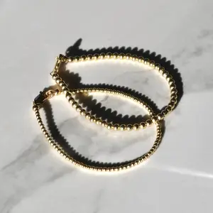 14k Gold-Filled Beaded Bracelet, Waterproof GF Beaded Anklet, Minimalist Gold-Filled Jewelry, Dainty Stacking Bracelet, 2mm 3mm