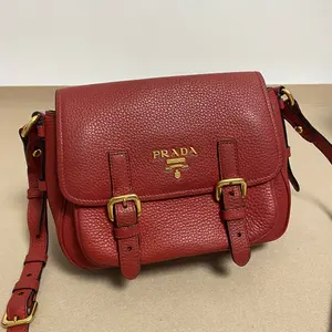 Pre-owned PRADA Calfskin Crossbody Bags Buckle Messenger Bag CPU1127