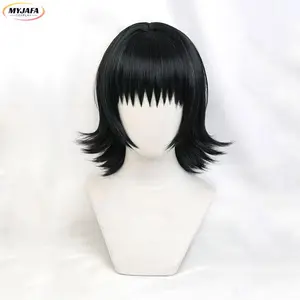 New High Quality Shizuku Cosplay Wig Styled Short Black Heat Resistant Synthetic Hair Shizuku Murasaki Wigs + Wig Cap