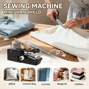 Portable Electric Sewing Machine without Battery, 1 Count Mini Handheld Sewing Machine for Beginner, Sewing Machine for Home DIY Clothing, Clothes DIY Tools, Summer Gift