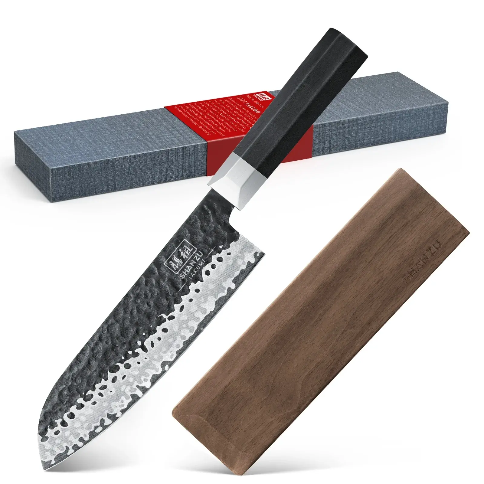 SHAN ZU TAKUMI | Japanese Gyuto Santoku Knife + Magnetic Knife Sheath