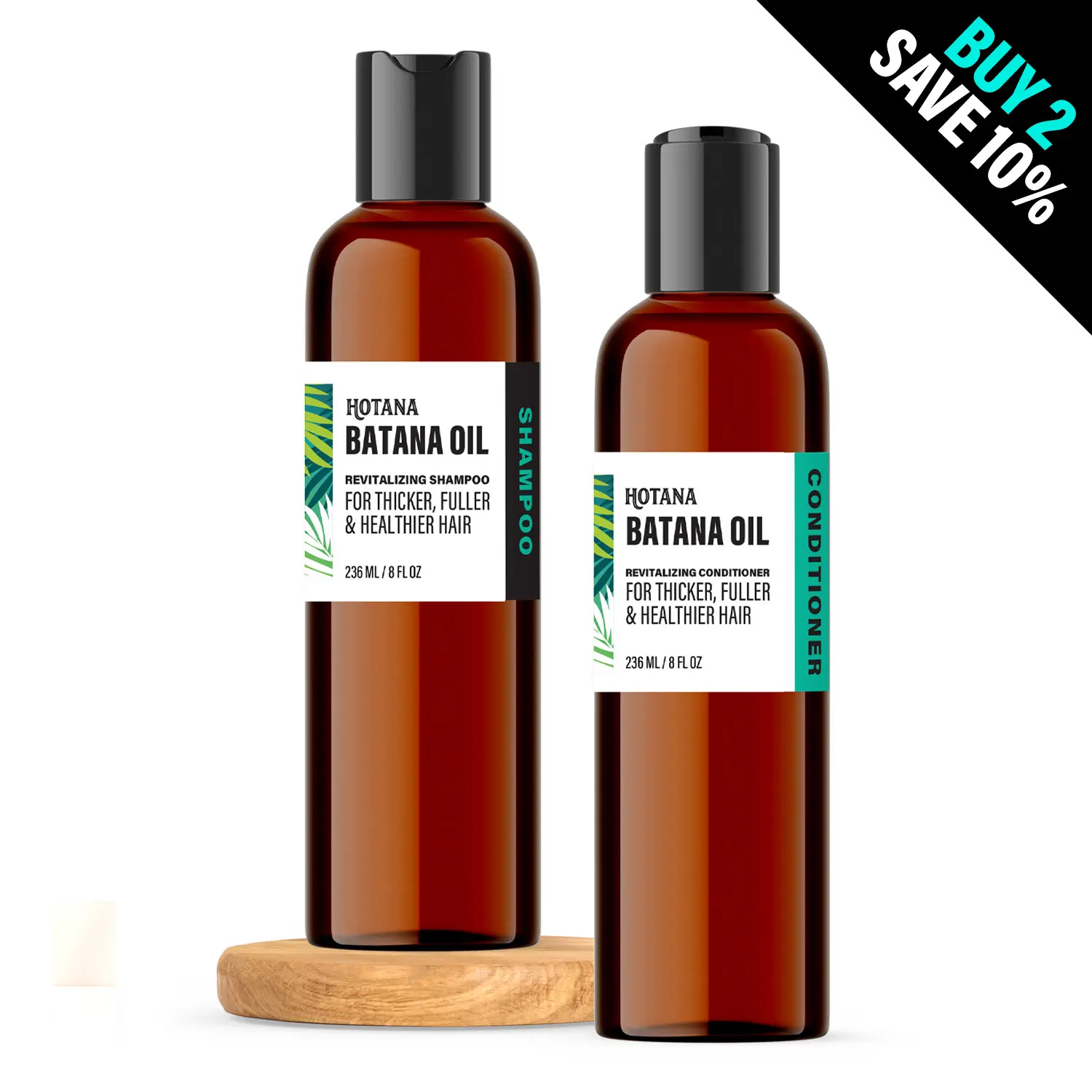 Batana Oil Shampoo & Conditioner Set – Nourishing Duo Shampoo and Conditioner, Keratin Formula for Stronger, Fuller, Healthier Hair