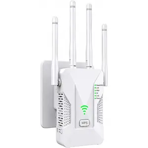 2026 WiFi Extender Signal Booster, 1200Mbps Dual Band 5GHz&2.4GHz Internet Booster, Up to 15000 Sq.Ft Coverage, 3-in-1 WiFi Repeater with 2 Ethernet Ports,  & Outdoor