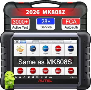 Autel Bidirectional Obd2 Scanner MaxiCOM MK808Z, 2025 All System Diagnostic Scan Tool, Universal OBDII Vehicle Code Reader, Same As MK808BT Pro MX808S MK808S,28+ Service, with MV108S Endoscope