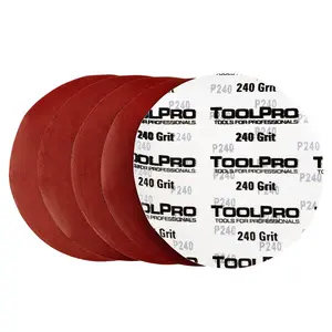 ToolPro 9 in. 240 Grit Hook & Loop Abrasive Paper Drywall Sanding Discs, Foam Backing - 15 Pack for Porter Cable Sanders