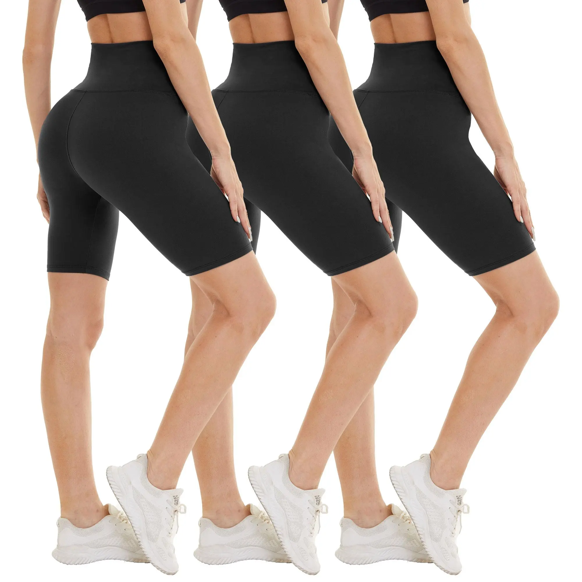 SHOWITTY 3 Pack Biker Shorts for Women - ‌5"/8" Plus Size High Waist Tummy Control Breathable Shorts for Workout Beach Casual & Summer Wear #tiktokshopsummersale