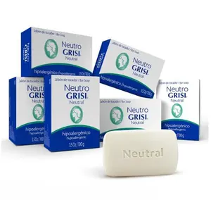 Neutral Hypoallergenic Bar Soap – Fragrance-Free & Dye-Free for Face & Body – Gentle Moisturizing Wash for Sensitive Skin – pH-Balanced Natural Cleanser – 3.5 oz | 6-Pack