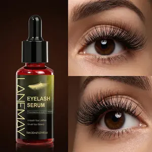 EYELASH SERUM Eyelash Growth Serum 30ml Eyelash Enhancer | Natural plant extracts, strengthens and nourishes eyelash roots in 3-4 weeks | Gentle and non-irritating, suitable for both men and women, creates thick and long eyelashes.