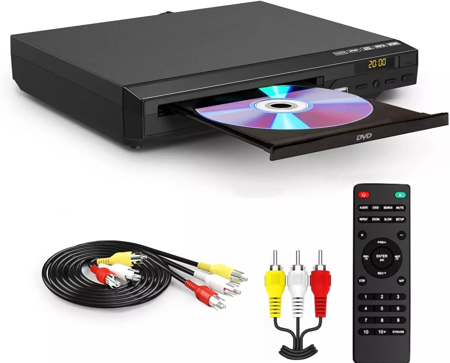 DVD Players for TV , DVD Players That Play All Regions, Simple DVD Player for Elderly, CD Player for Home Stereo System