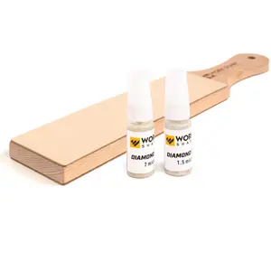 Leather Strop and Diamond Emulsion Kit