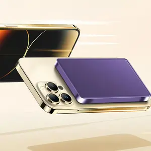 MiniMag Power Bank, Ultra Slim 5000mAh Wireless Portable Charger with USB-C Cable, Fast Charging Magnetic Battery Pack for iPhone 16/15/14/13/12