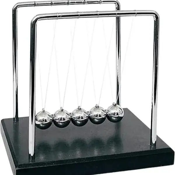 Newtons Cradle Balance Balls 7 1/4",Science Physics Gadget,Desk Toys & Accessories Adult Fidget adhd  toy sensory play anti anxiety push pop  pop slimeball fidget game